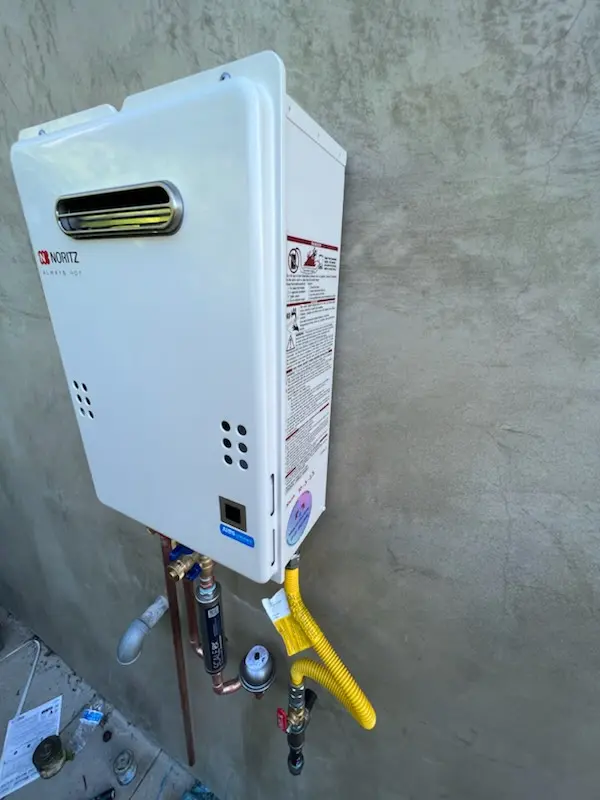 Tankless water heater installation for Meadow Woods homes